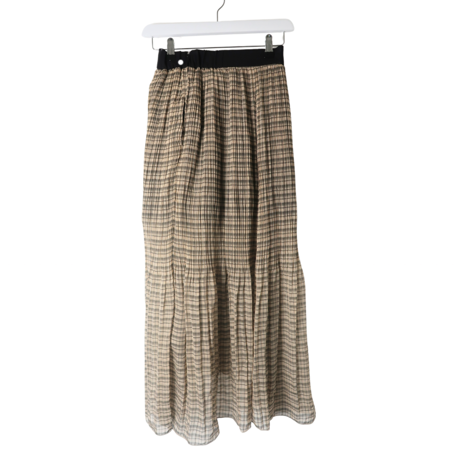 Snidel asymmetric sheer skirt