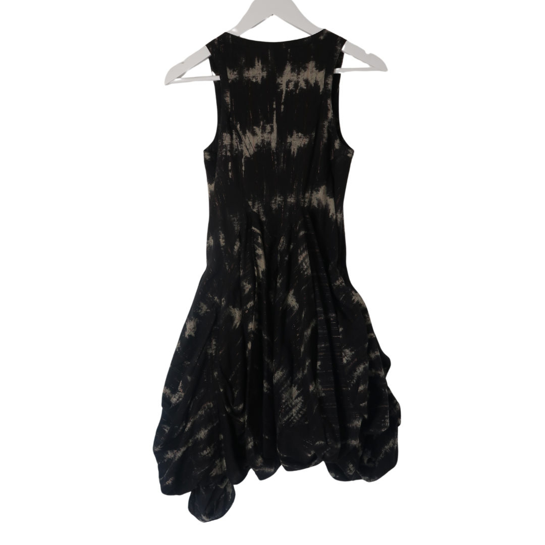 All Saints Black bubble hem dress