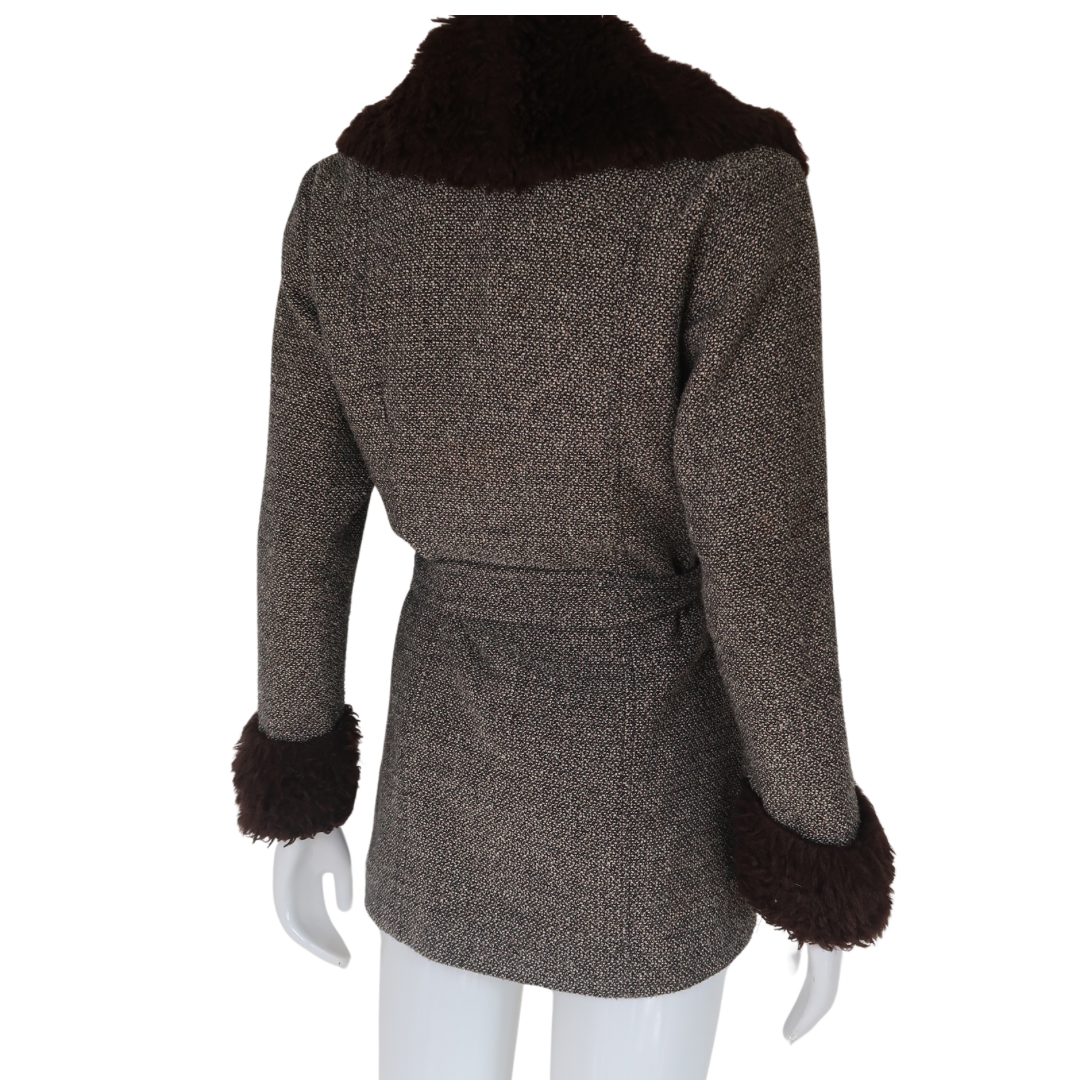 Vintage Afghan tweed coat