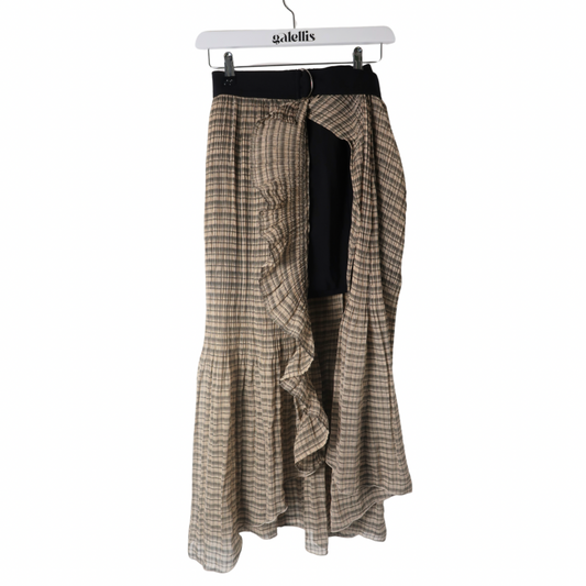 Snidel asymmetric sheer skirt