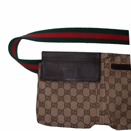 Gucci monogram bum bag