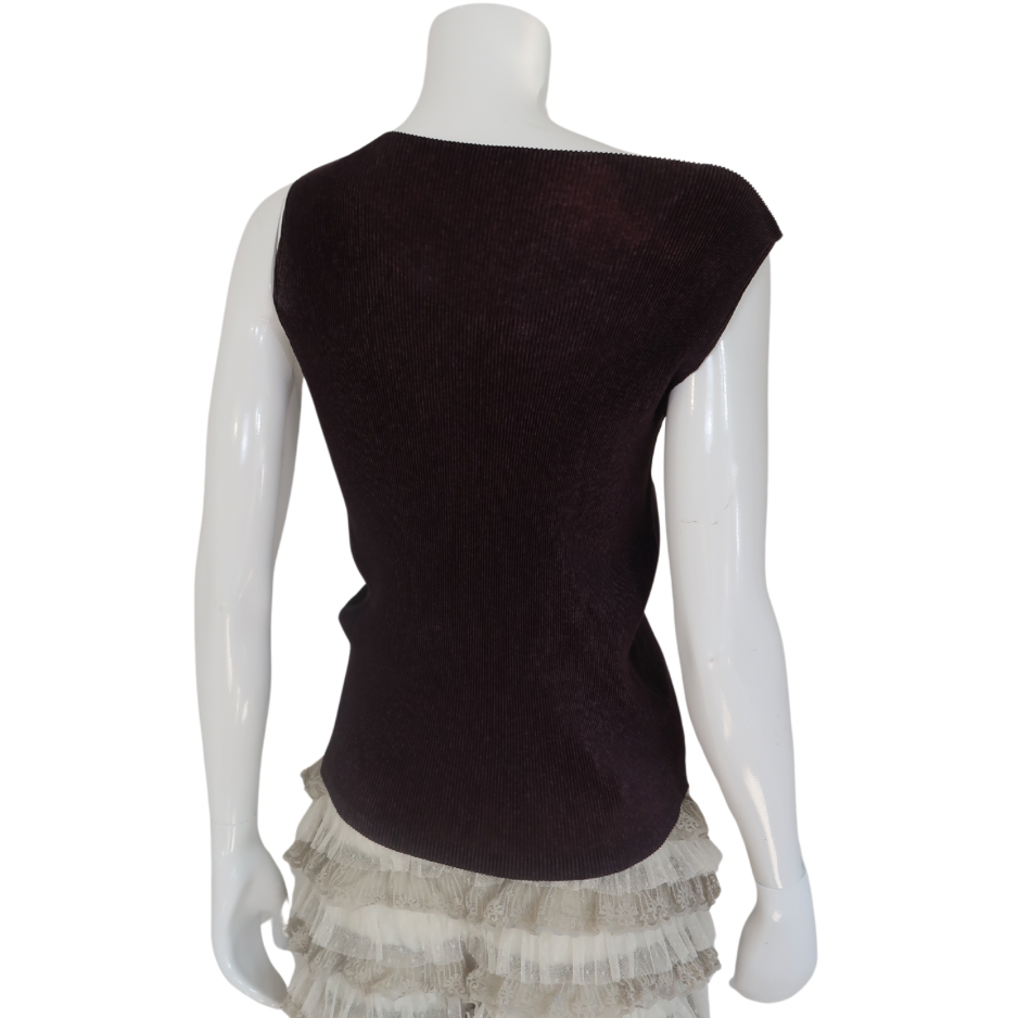 Issey Miyake pleats please tank top
