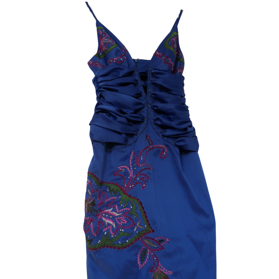 After 6 embroidered and beaded dress